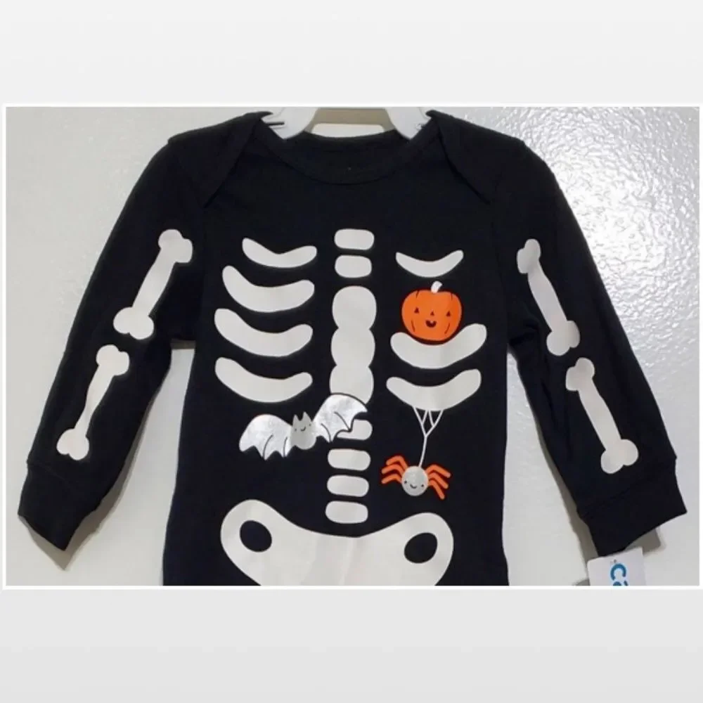 New Baby Kid Halloween Skeleton Outfit 6 Months
